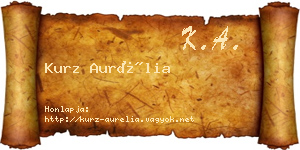 Kurz Aurélia névjegykártya